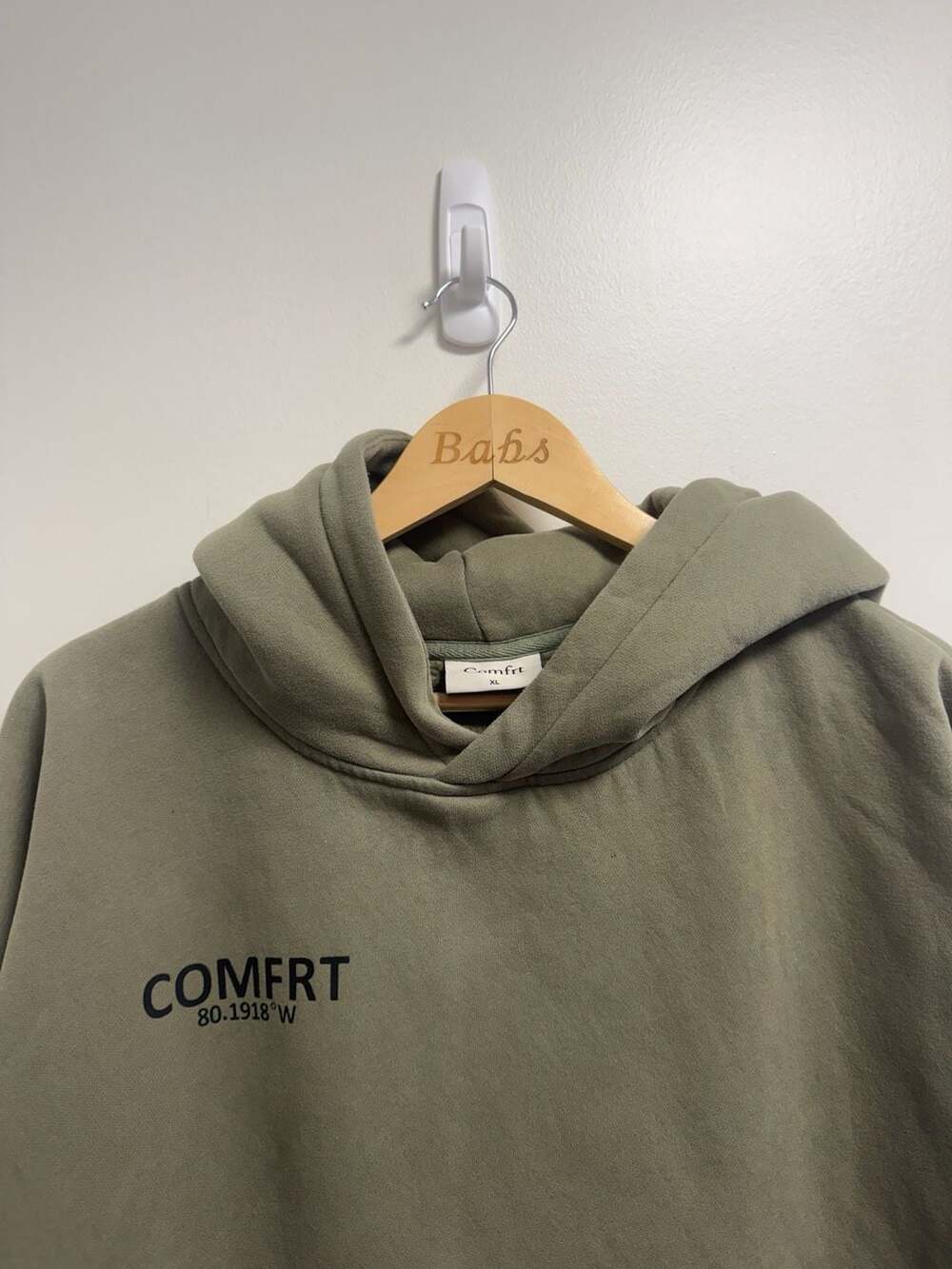 Comfrt Hoodie Size XL Green Pullover Coordinates
